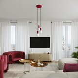 Sollux Namizna svetilka HALO burgundske barve, (5000352445) | Shoptok.si