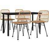  5-dijelni vrtni blagovaonski set od poliratana | shoptok.hr