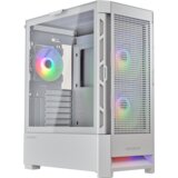 Cougar | Case Airface RGB White | PC Case | Mid Tower / Mesh Front Panel / 2 x 140mm ARGB Fans / 1x 120mm ARGB Fan / TG Left Panel / White - CGR-5ZD1W-AIR-RGB | Shoptok.si