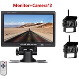 SupplySwap Brezžična povratna kamera, 7-palčni LCD monitor, primeren za tovornjake in avtodome, z dvema kamerama, (5000180727) | Shoptok.si