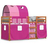 na kat sa zavjesama ružičasti 80 x 200 cm od borovine | shoptok.hr
