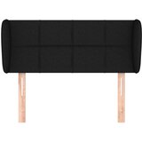  Uzglavlje s ušima crno 93x23x78/88 cm od tkanine | shoptok.hr