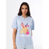 Sinsay Pamučna majica s printom | shoptok.hr