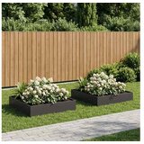 vidaXL Vrtna saksija 2 kom. Crna 80 x 80 x 20 cm Čelična vrata - Crna 80 x 80 x 20 cm 2 Cijene