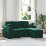 SOFA Tamnozelena 178 x 134 x 80 cm Baršun Cijene