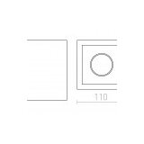 Rendl stropna svetilka jack sq 230V led GU10 15W - mavec | Shoptok.si