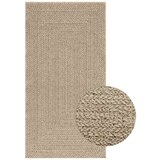  Rug "ZIZUR" Bež 80x150 cm Juta videz Notranje in zunanje | Shoptok.si