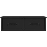  Polica s ladicama crna 60x26x18 5 cm konstruirano drvo | shoptok.hr