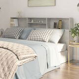 The Living Store Vzglavna omarica betonsko siva 200x19x103,5 cm - Vzglavna Omarica, (21418632) | Shoptok.si