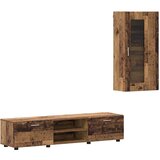  Set TV komoda s ladicama s policom Staro drvo Konstruirano drvo | shoptok.hr