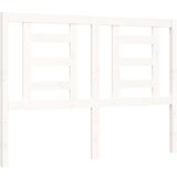  Kreveta s uzglavljem bijeli 140 x 190 cm od masivnog drva | shoptok.hr