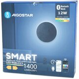 Aigostar led rgbw prigušiva zidna svetiljka mesh smart LED/12W/230V + daljinski upravljač, crna | Eponuda.com