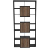 Hanah home polica za knjige monaco black light walnut | ePonuda.com