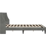  Okvir za krevet Tamnosiva 137 x 190 cm Baršun - Dupli | shoptok.hr