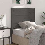  Uzglavlje sivo 81 x 4 x 100 cm od masivne borovine Cijene