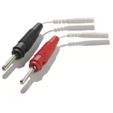 Mystim Adapter Lead Wire for 2mm Plug to Banana Plug 2 pcs