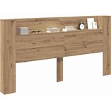  Uzglavlje za pohranu s LED-om Hrast artisan Konstruirano drvo | shoptok.hr