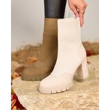 Resti Cream Women's Higher Heel Flexi Booties | ePonuda.com