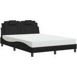  Krevet s madracem crni 140 x 190 cm od umjetne kože | shoptok.hr