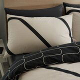 Catherine Lansfield Crna/bež posteljina za bračni krevet/za produženi krevet 230x220 cm Linear Curve – | shoptok.hr