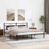  Okvir kreveta bez madraca smeđa boja hrasta 183x213 cm drveni | shoptok.hr