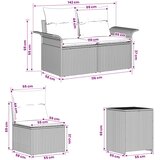  Set sofe 7 kom. Bež i svijetlo siva Poli Rattan i čelik | shoptok.hr