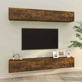  Zidni TV ormarići 4 kom dimljeni hrast 100 x 30 x 30 cm drveni | shoptok.hr