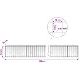  Gabion s žicom debljine 3 5 mm i mrežom 10x10 cm 1150x30x50 cm - 30 cm 50 cm 1150 cm | shoptok.hr