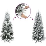 vidaXL Umjetno božićno drvce s 300 LED žarulja i snijegom 180 cm - 180 cm 1 s LED svjetlima | shoptok.hr