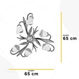Lesnina XXXL STROPNA SVETILKA 65/65/25 cm | Shoptok.si