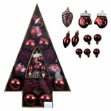 Novogodisnji ukras kugla bordo 24pcs jc23sp-452 ( 42/71598 )