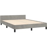  Okvir za krevet bez madraca svjetlosivi 140 x 190 cm baršunasti | shoptok.hr