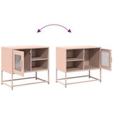 vidaXL TV omarica roza 68x39x60,5 cm jeklo | Shoptok.si