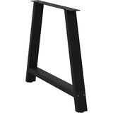 vidaXL noge kavne mizice a-oblika 2 kosa črna 90x(72-73) cm jeklo | Shoptok.si