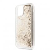 Guess GUHCN61GLHFLGO silikonski ovitek za iPhone 11 - prozoren z zlatimi bleščicami | Shoptok.si
