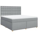  Krevet s oprugama i madracem svjetlosivi 180x200 cm od tkanine | shoptok.hr