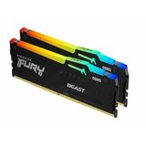 Kingston memorija 16GB(2x8GB)/DIMM/DDR5/6000MHz/CL36/FURY beast rgb expo cene