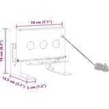 vidaXL 3-lukenjska biatlonska tarča s ponastavitveno vrvico | Shoptok.si