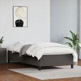 Maison Chic Posteljni okvir - Enojna postelja - Postelja za odrasle siv 100x200 cm umetno usnje-J8970, (21764683) | Shoptok.si