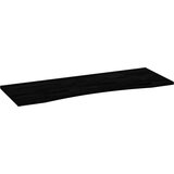 vidaXL Mizna plošča temno rjava 140x50x2,5 cm trdna hrastovina | Shoptok.si
