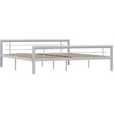  Okvir za krevet sivo-bijeli metalni 180 x 200 cm | shoptok.hr