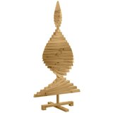 vidaXL Božična drevesa z stojalom Rjava 120 cm Trdna borovina | Shoptok.si