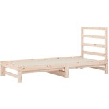  Izvlečna dnevna postelja 2x(90x190) cm trdna borovina, (20725025) | Shoptok.si
