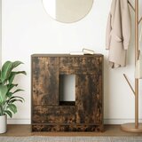  Komoda s ladicama i vratima dimljeni hrast 70,5x34x74,5 cm | shoptok.hr