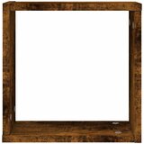  Zidne kockaste police 4 kom dimljeni hrast 30x15x30 cm | Eponuda.com