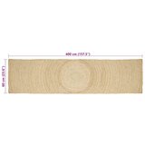  Tepisi za područja Bijela 60 x 400 cm Juta | Eponuda.ba