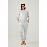 LOS OJOS Pajama Set - Gray - Batik print Cene