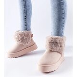 Gemre Pink snow boots adorned with fur Adelfia | Shoptok.si