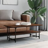 vidaXL Klubska mizica rjav hrast 100x50x40 cm inženirski les Cene