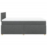  Krevet box spring s madracem tamnosivi 120 x 190 cm tkanina | shoptok.hr